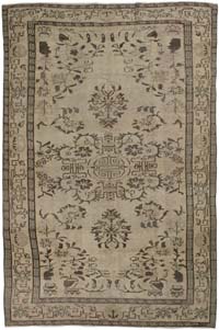 Over-dyed Vintage Hand-Knotted Turkish Rug - 5' 8" x 8' 6" (68" x 102")