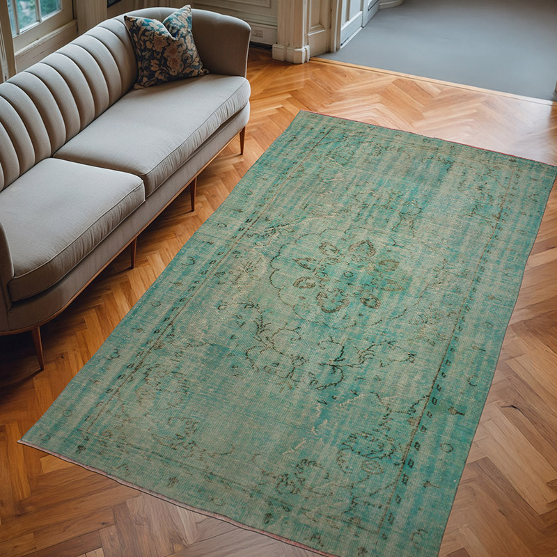 Alfombra Turca Vintage Sobre-teñida - 170 cm x 290 cm - K0073142