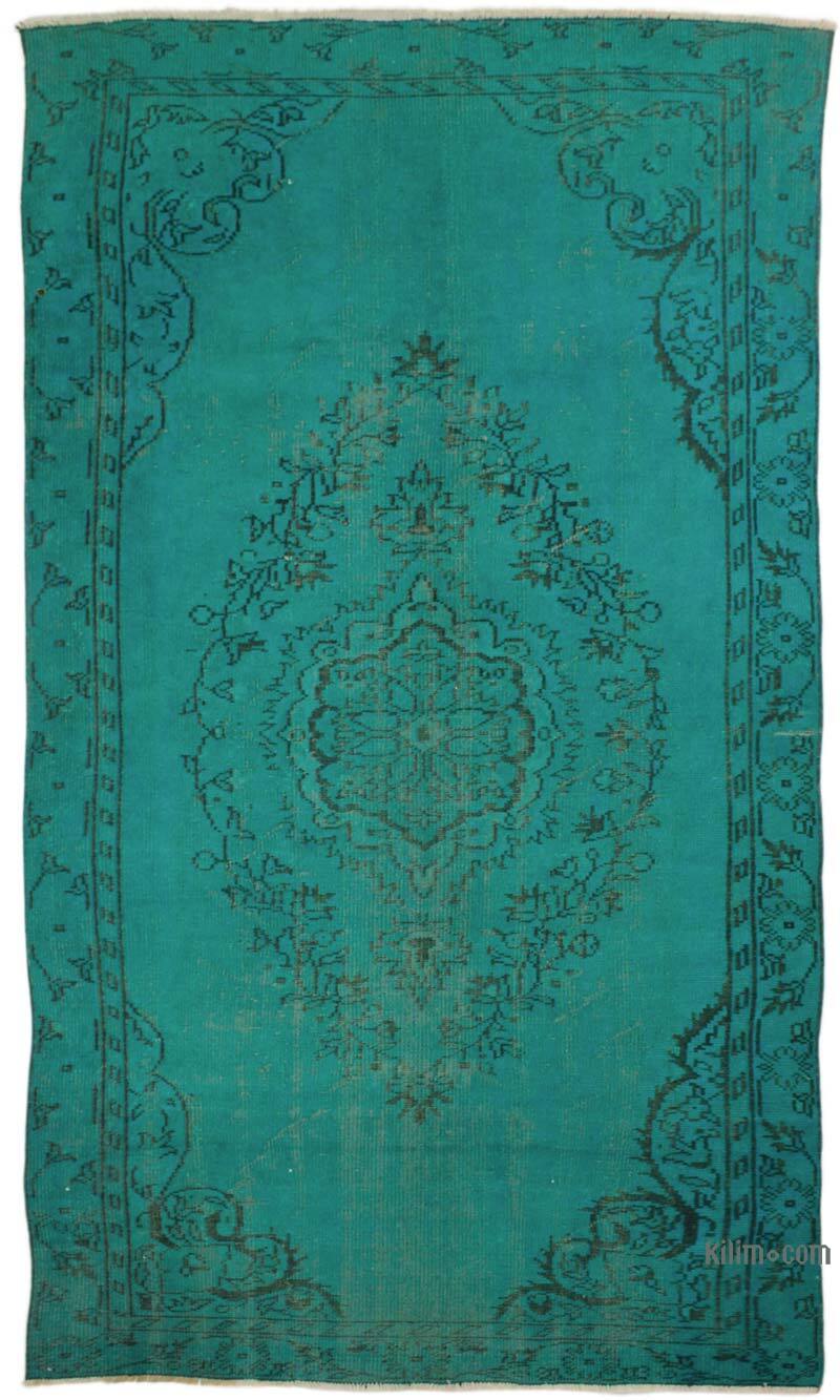 Alfombra Turca Vintage Sobre-teñida - 163 cm x 293 cm - K0073143