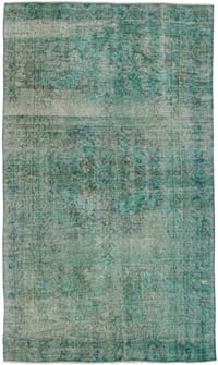 Alfombra Turca Vintage Sobre-teñida - 140 cm x 236 cm