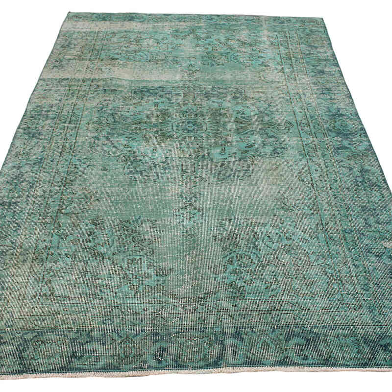 Alfombra Turca Vintage Sobre-teñida - 140 cm x 236 cm - K0073145