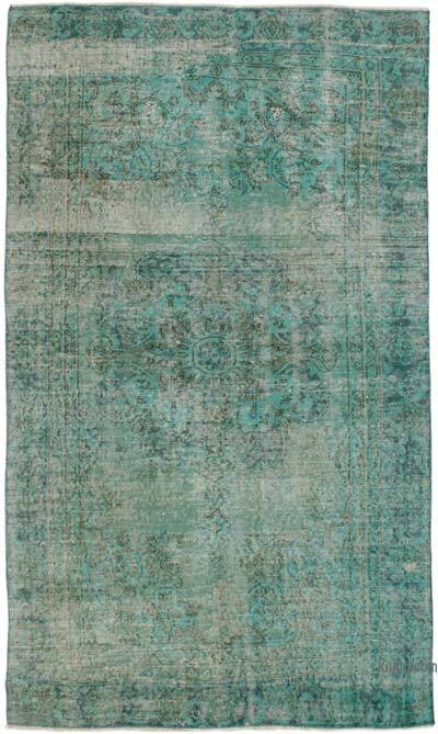 Alfombra Turca Vintage Sobre-teñida - 140 cm x 236 cm