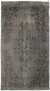 Boyalı El Dokuma Vintage Halı - 150 cm x 275 cm