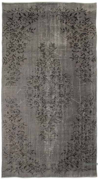 Boyalı El Dokuma Vintage Halı - 150 cm x 275 cm