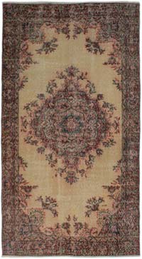 Vintage Turkish Hand-Knotted Rug - 4' 2" x 7' 7" (50" x 91")