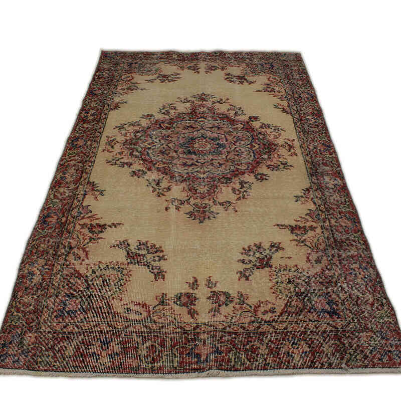 El Dokuma Vintage Halı - 127 cm x 230 cm - K0073149