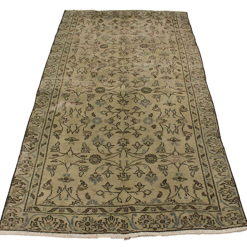 Alfombra Vintage Turca Anudada a Mano - 108 cm x 200 cm - K0073150