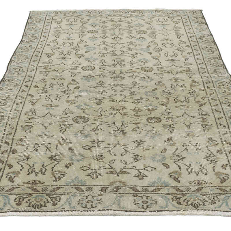 Alfombra Vintage Turca Anudada a Mano - 108 cm x 200 cm - K0073150
