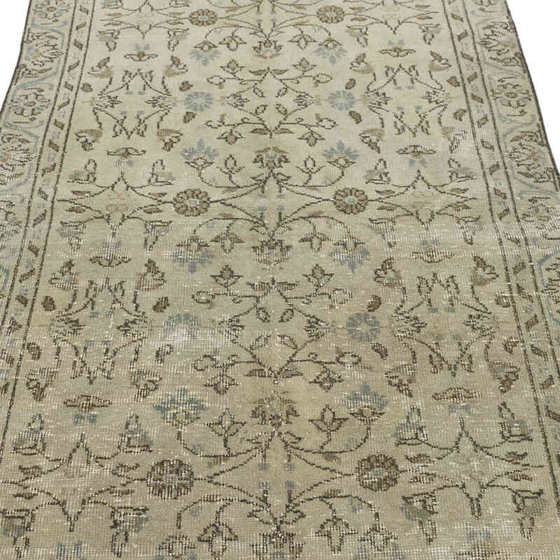 Alfombra Vintage Turca Anudada a Mano - 108 cm x 200 cm - K0073150