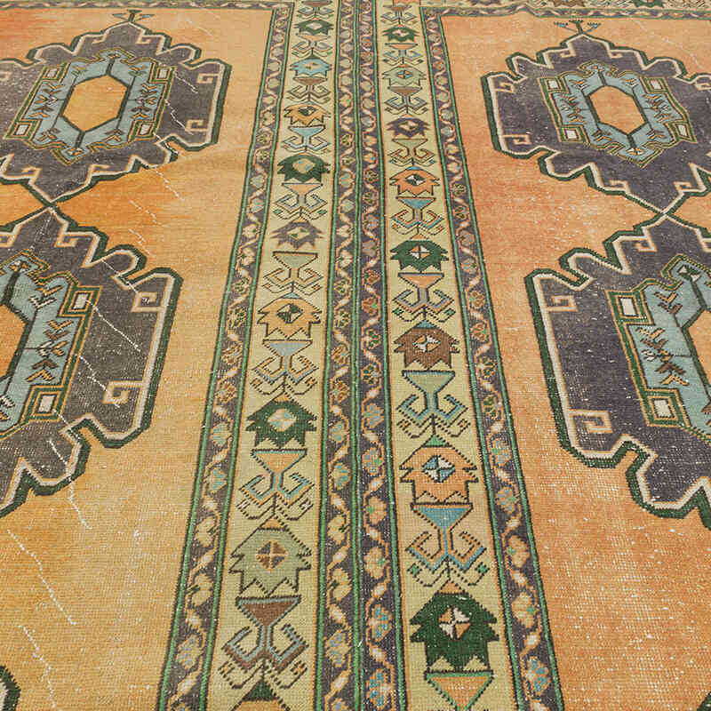 Alfombra Vintage Turca Anudada a Mano - 280 cm x 353 cm - K0073175