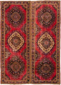 Vintage Turkish Hand-Knotted Rug - 9' 5" x 13' 4" (113" x 160")