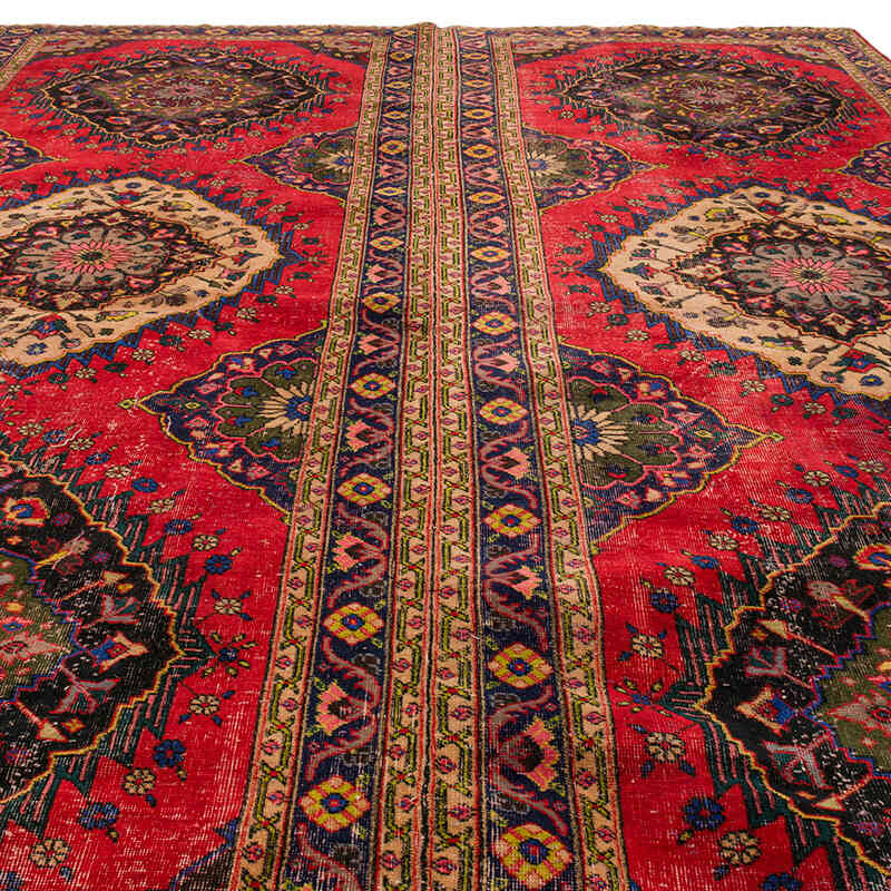 Alfombra Vintage Turca Anudada a Mano - 287 cm x 406 cm - K0073178