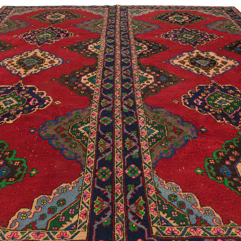 Alfombra Vintage Turca Anudada a Mano - 282 cm x 367 cm - K0073182