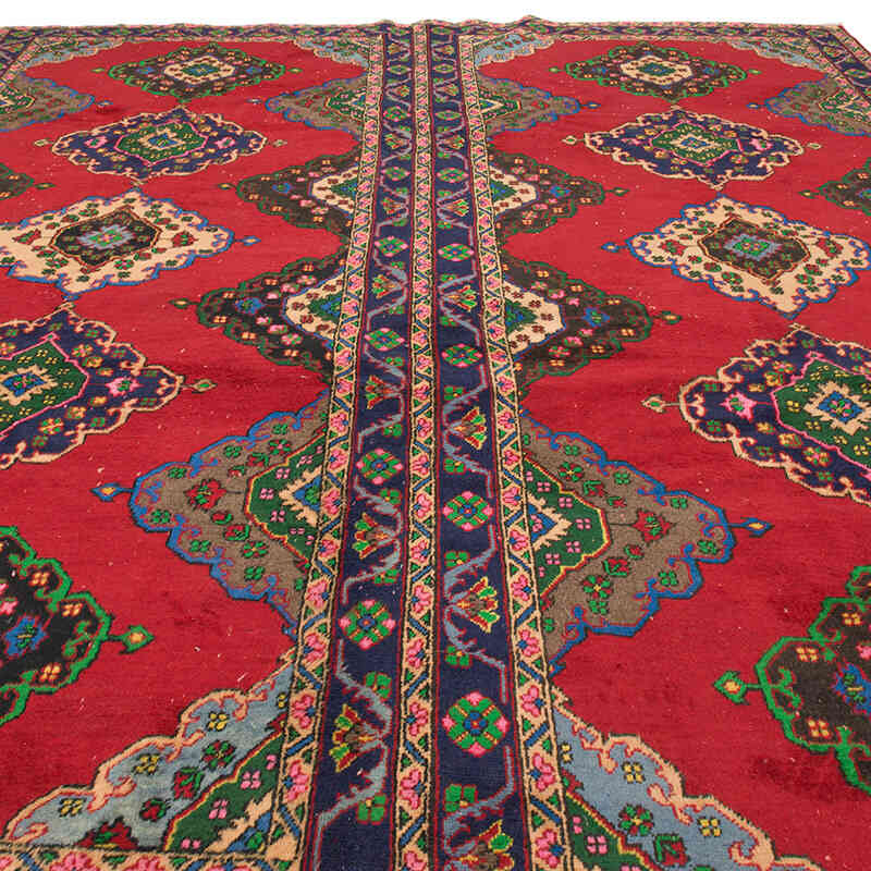 Alfombra Vintage Turca Anudada a Mano - 282 cm x 367 cm - K0073182