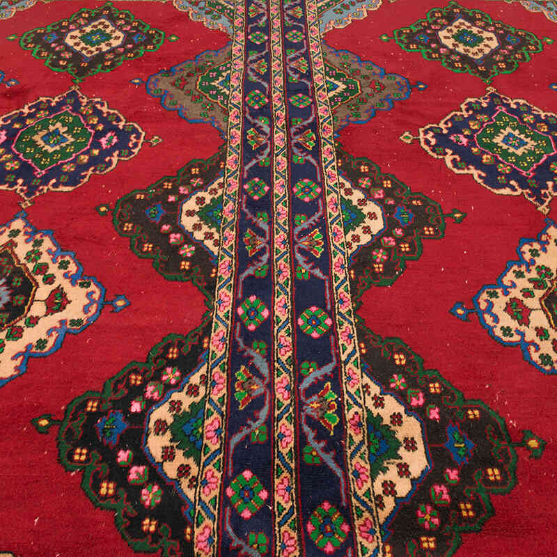 Alfombra Vintage Turca Anudada a Mano - 282 cm x 367 cm - K0073182