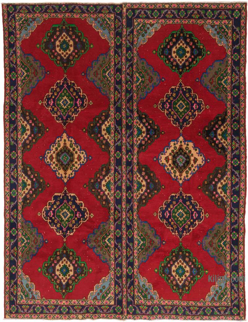 Alfombra Vintage Turca Anudada a Mano - 282 cm x 367 cm - K0073182