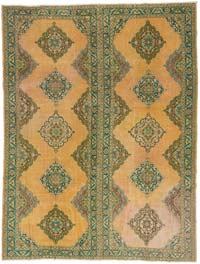 Alfombra Vintage Turca Anudada a Mano - 296 cm x 390 cm