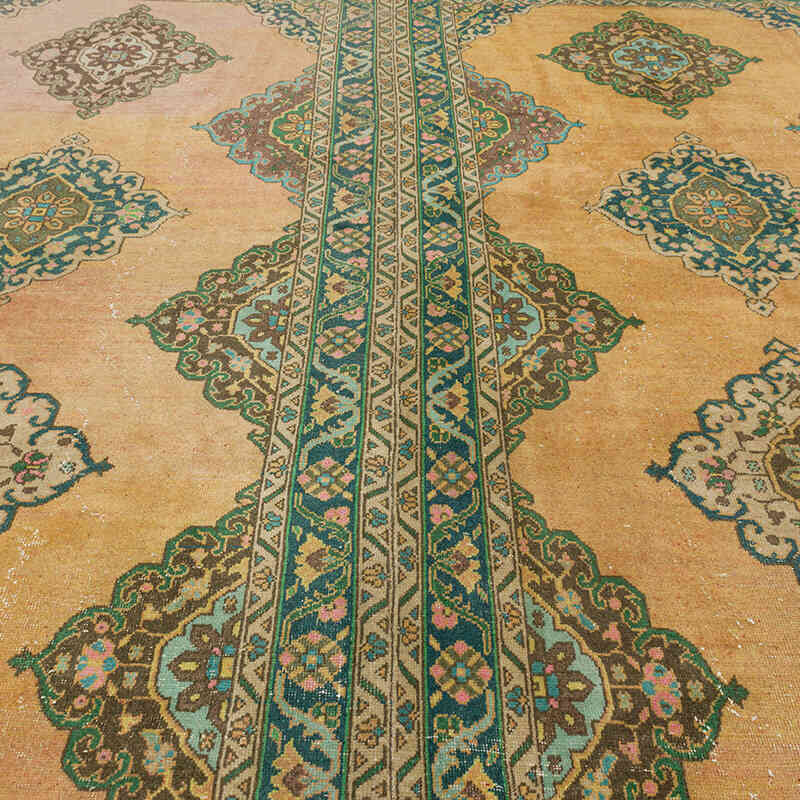 Vintage Turkish Hand-Knotted Rug - 9' 9" x 12' 10" (117" x 154") - K0073184