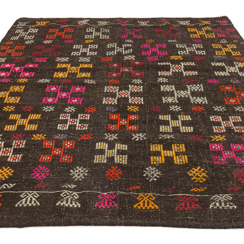 Vintage Anatolian Jijim Rug - 5' 1" x 6' 11" (61" x 83") - K0073189