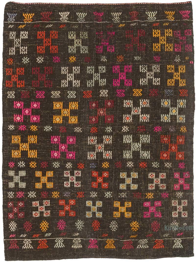 Vintage Anatolian Jijim Rug - 5' 1" x 6' 11" (61" x 83") - K0073189