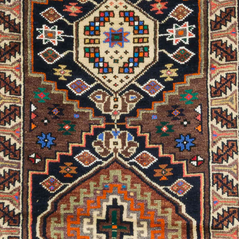 Vintage Tribal Runner Rug - 2' 11" x 9' 11" (35" x 119") - K0073193