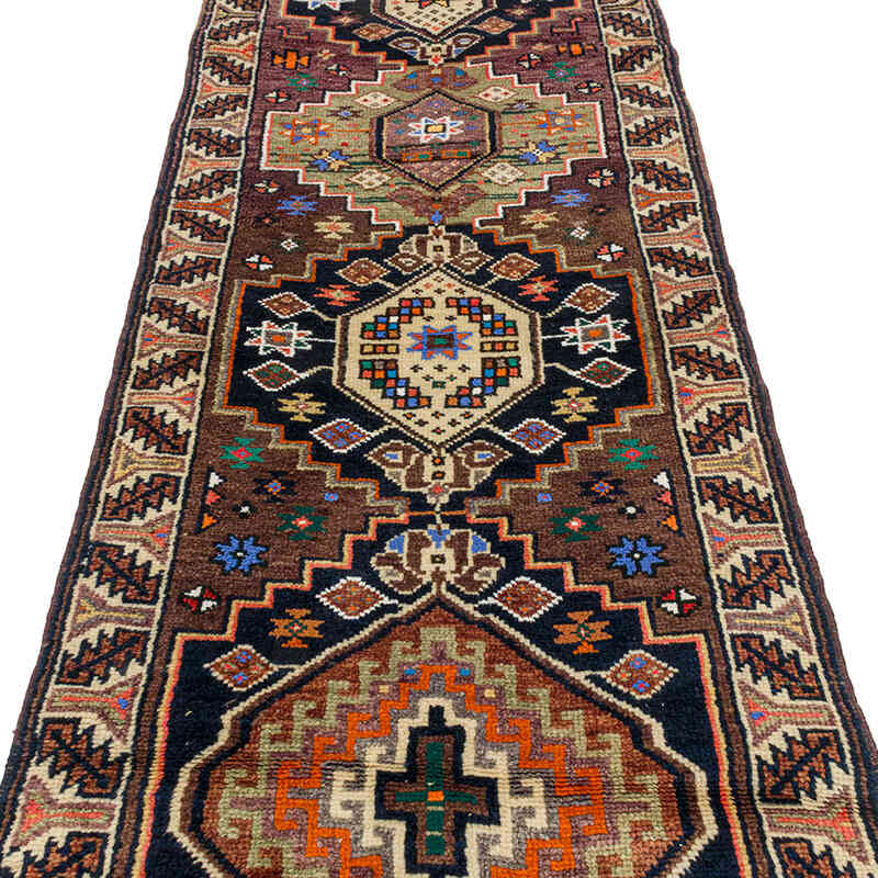 Vintage Tribal Runner Rug - 2' 11" x 9' 11" (35" x 119") - K0073193