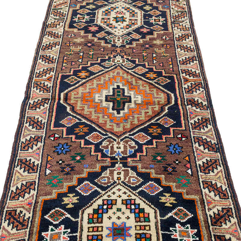 Vintage Tribal Runner Rug - 2' 11" x 9' 11" (35" x 119") - K0073193