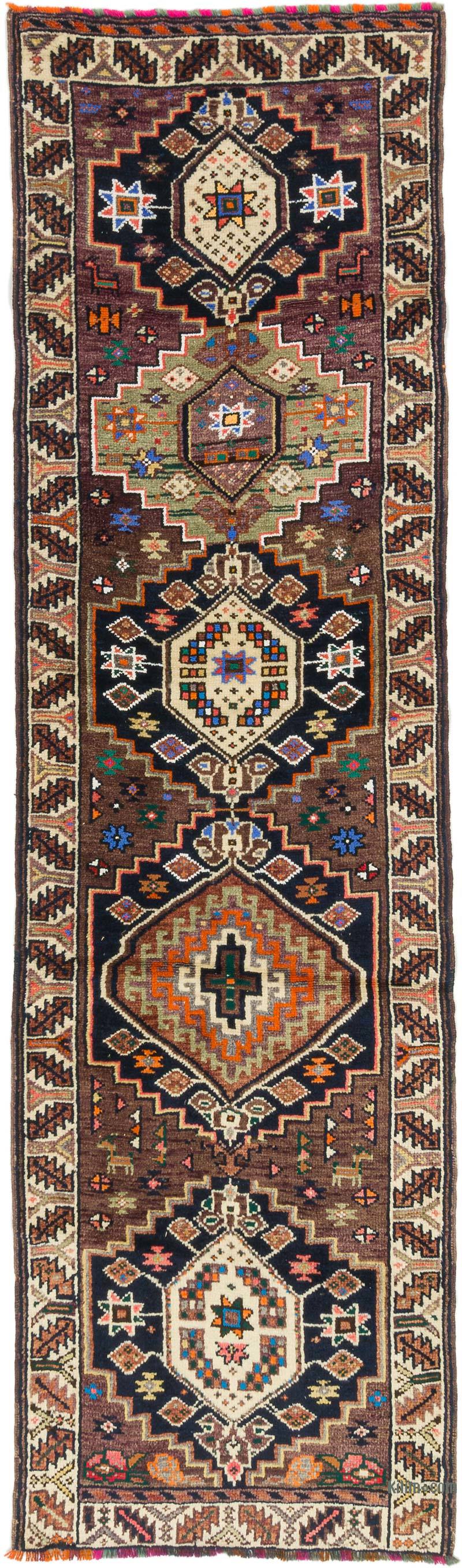 Vintage Tribal Runner Rug - 2' 11" x 9' 11" (35" x 119") - K0073193