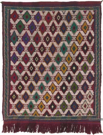Vintage Anatolian Jijim Rug - 4' 7" x 5' 8" (55" x 68")