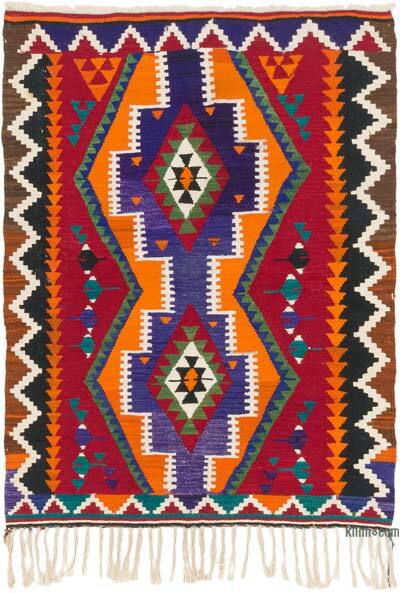 Vintage Turkish Kilim Rug - 3' 3" x 4' 3" (39" x 51")