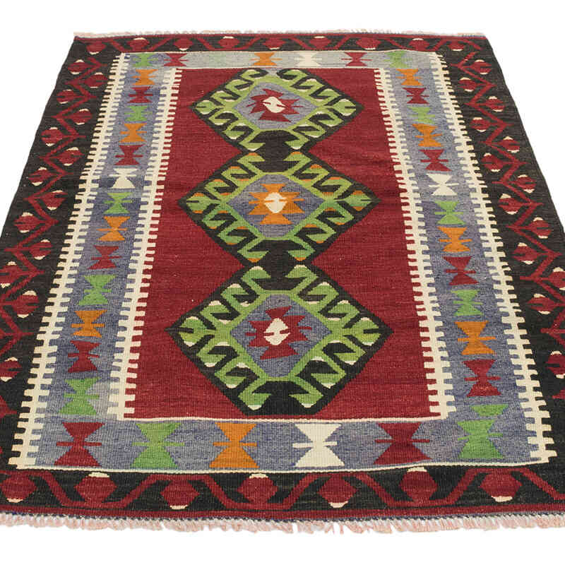 Vintage Turkish Kilim Rug - 3' 3" x 4' 9" (39" x 57") - K0073208