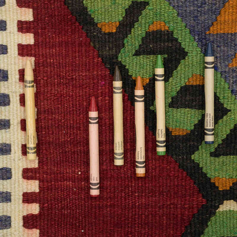 Vintage Turkish Kilim Rug - 3' 3" x 4' 9" (39" x 57") - K0073208