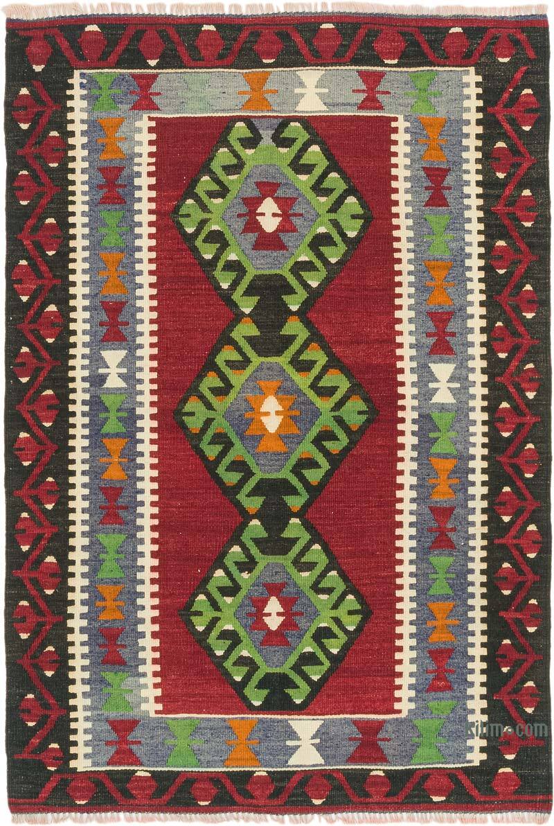 Vintage Turkish Kilim Rug - 3' 3" x 4' 9" (39" x 57") - K0073208
