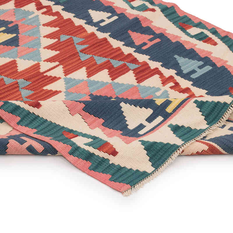 Vintage Turkish Kilim Rug - 3' 5" x 5' 5" (41" x 65") - K0073212