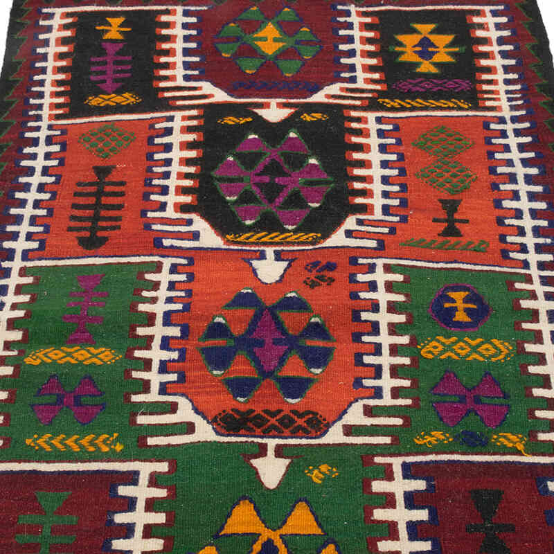 Vintage Turkish Kilim Rug - 3' 5" x 4' 9" (41" x 57") - K0073214
