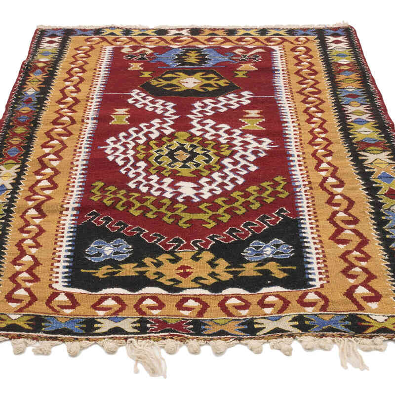 Alfombra Vintage Kilim Turca - 106 cm x 147 cm - K0073230
