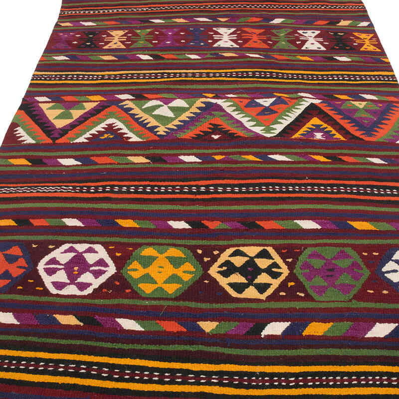 Vintage Konya Kilim Rug - 4' 8" x 11' 3" (56" x 135") - K0073238