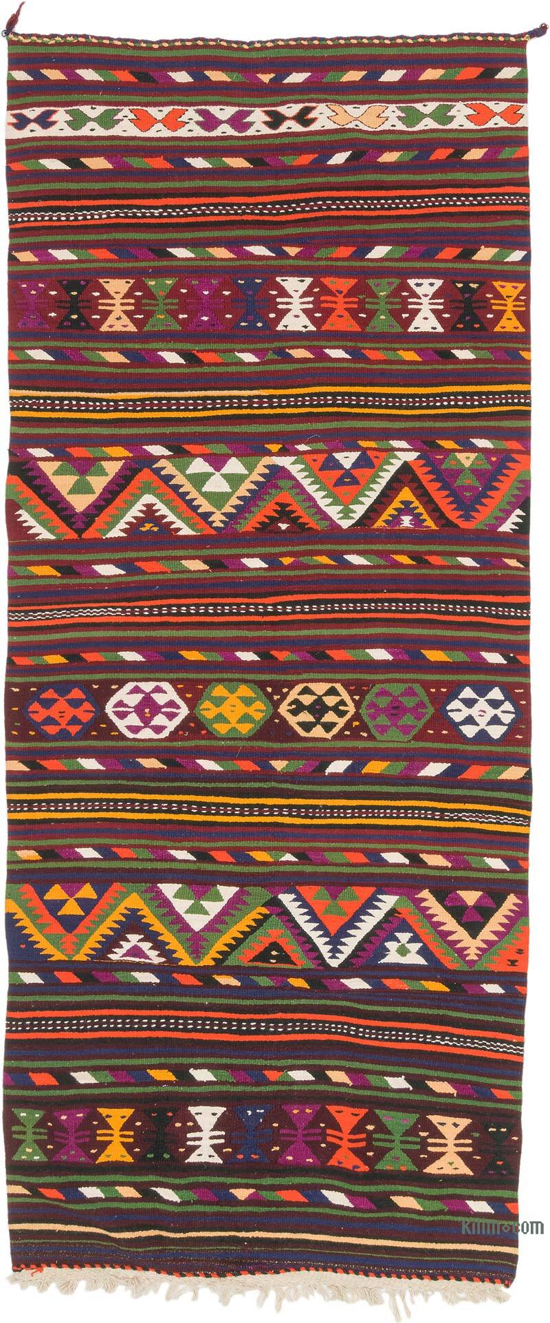 Vintage Konya Kilim Rug - 4' 8" x 11' 3" (56" x 135") - K0073238