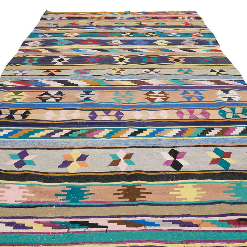 Alfombra Vintage Kilim Turca - 181 cm x 353 cm - K0073241