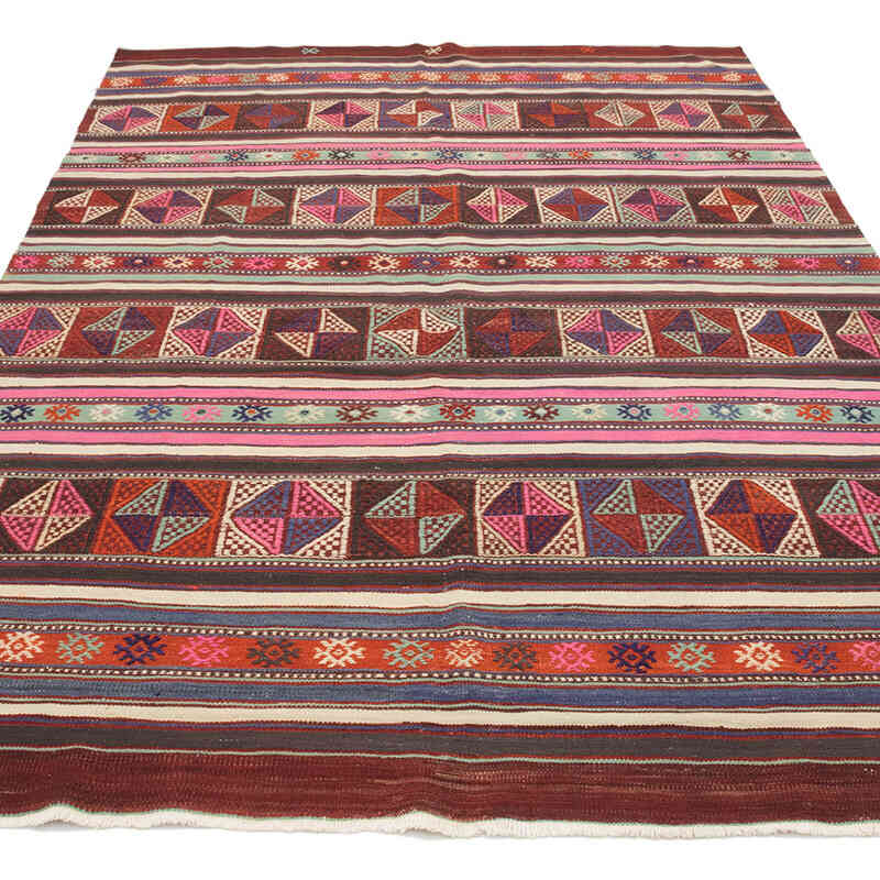 Vintage Anatolian Jijim Rug - 4' 10" x 7' 9" (58" x 93") - K0073253