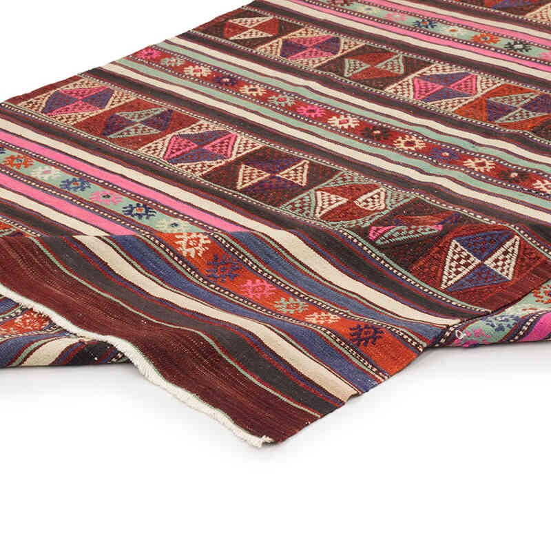 Vintage Anatolian Jijim Rug - 4' 10" x 7' 9" (58" x 93") - K0073253