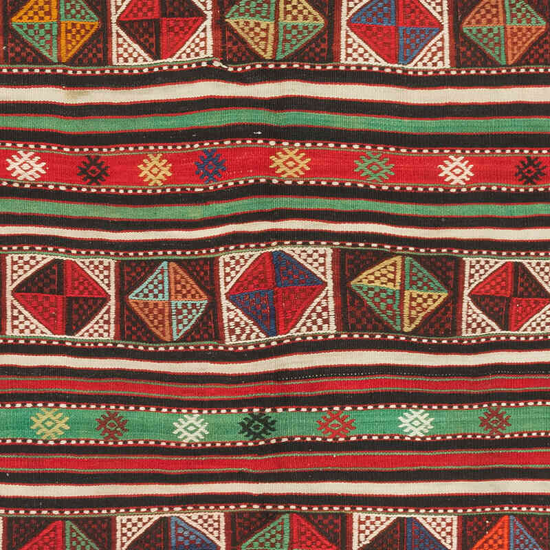 Vintage Anatolian Jijim Rug - 4' 8" x 7' 3" (56" x 87") - K0073256
