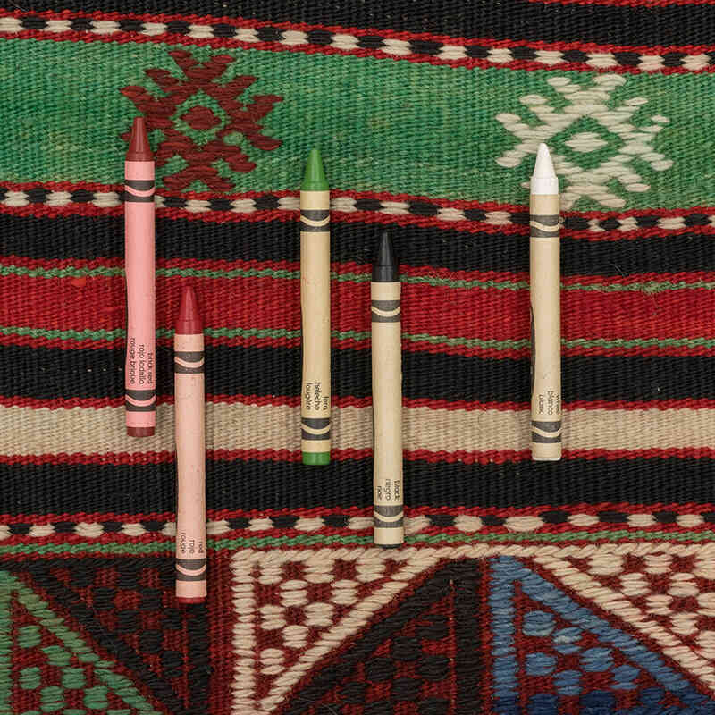 Vintage Anatolian Jijim Rug - 4' 8" x 7' 3" (56" x 87") - K0073256
