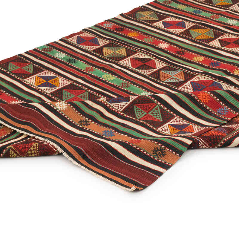 Vintage Anatolian Jijim Rug - 4' 8" x 7' 3" (56" x 87") - K0073256