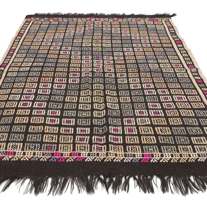 Vintage Anatolian Jijim Rug - 4' 11" x 6' 9" (59" x 81") - K0073257
