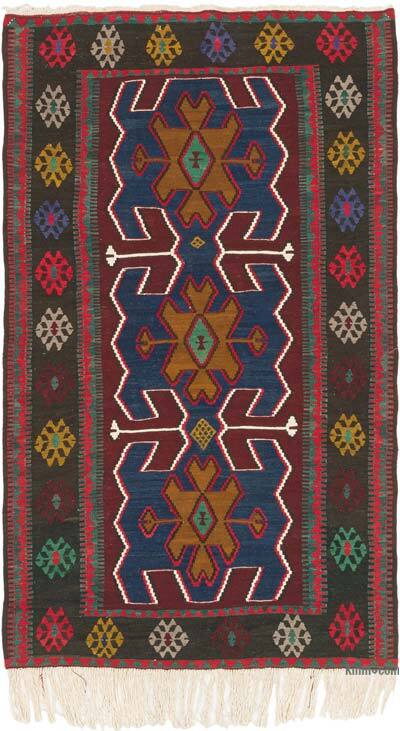 Vintage Turkish Kilim Rug - 4'  x 6' 7" (48" x 79")