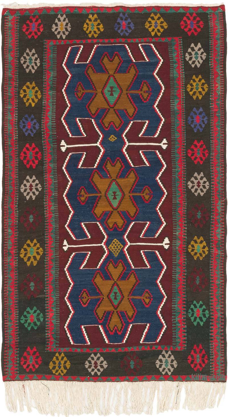 Alfombra Vintage Kilim Turca - 123 cm x 201 cm - K0073262