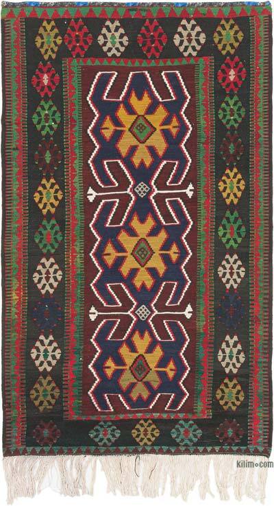 Vintage Turkish Kilim Rug - 3' 9" x 6' 4" (45" x 76")