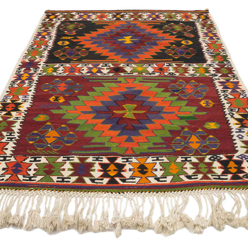 Vintage Turkish Kilim Rug - 4' 4" x 6' 7" (52" x 79") - K0073271