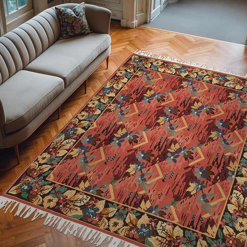 New Turkish Kilim Rug - 8' 4" x 10'  (100" x 120") - K0073280